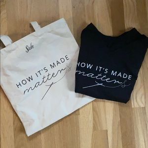 Sseko T-shirt and tote combo